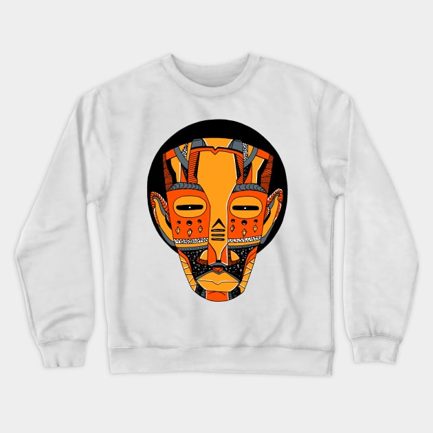 Orangrey African Mask No 3 Crewneck Sweatshirt by kenallouis